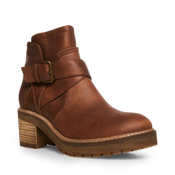 Steve Madden Vanessah Cognac Ankelstøvletter Dame Brune | SM-217BJ