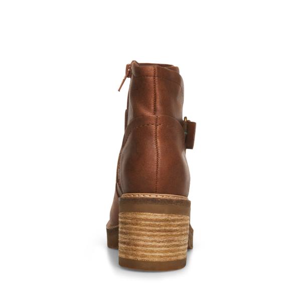 Steve Madden Vanessah Cognac Ankelstøvletter Dame Brune | SM-217BJ