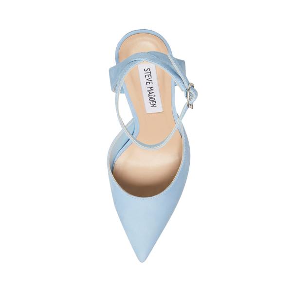 Steve Madden Vase Nubuck Heel Høye Hæler Dame Blå | SM-625IW