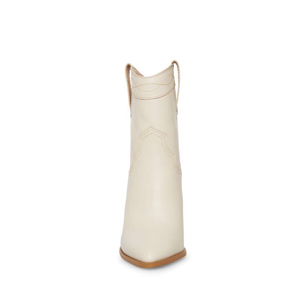 Steve Madden Westyn Bone Lær Ankelstøvletter Dame Beige | SM-482UN