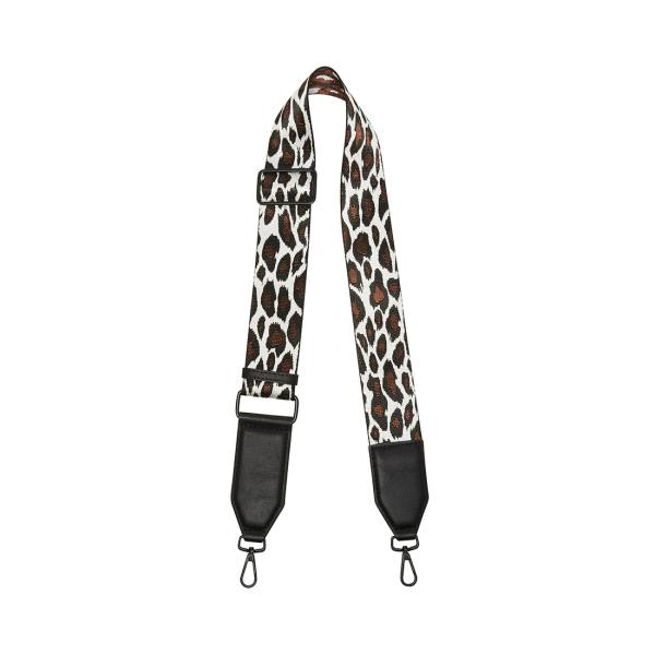 Steve Madden White Leopard Handbag Strap Dame Hvite Multicolor | SM-369CW