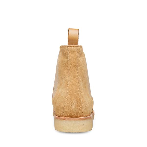 Steve Madden Wilshire Tan Semsket Skinn Støvler Herre Brune | SM-254CO