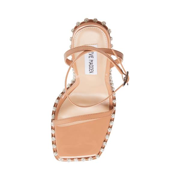 Steve Madden Zelle Camel Heel Høye Hæler Dame Brune Multicolor | SM-392YO
