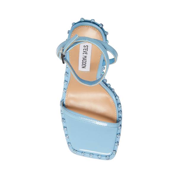 Steve Madden Zelle Heel Høye Hæler Dame Blå | SM-635YX