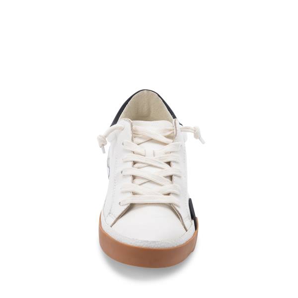 Steve Madden Zina Joggesko Dame Hvite Svarte | SM-960FH
