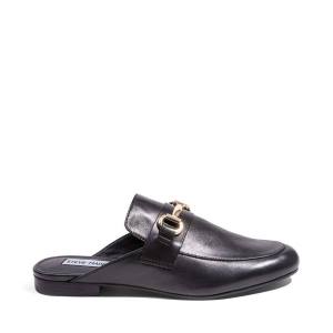 Steve Madden Kandi Lær Flate Sko Dame Svarte | SM-647PL