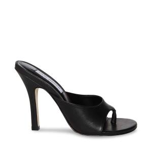 Steve Madden Karina Lær Heel Høye Hæler Dame Svarte | SM-572RB