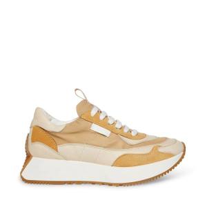Steve Madden Korry Natural Joggesko Dame Beige Multicolor | SM-185EI
