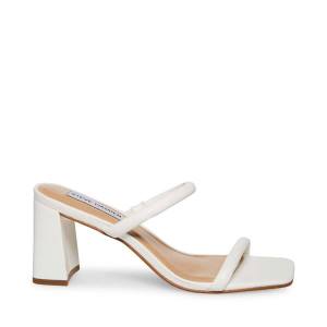 Steve Madden Lilah Heel Høye Hæler Dame Hvite | SM-657MP