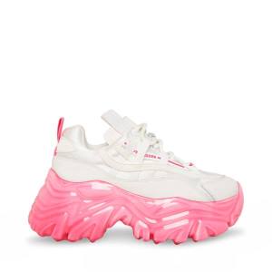 Steve Madden Revel Joggesko Dame Hvite Rosa | SM-198DC