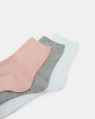 3-pakning med ankelsokker