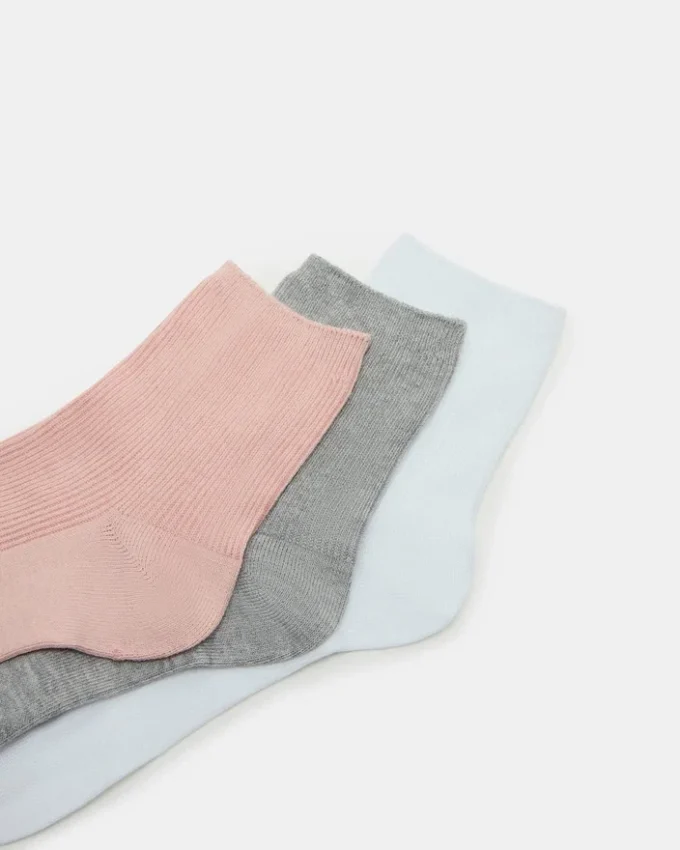 3-pakning med ankelsokker