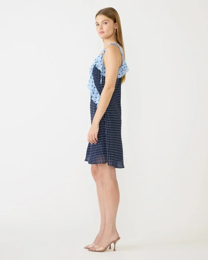 Adalina minikjole i vintage marineblå