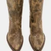 Albany Brown Distressed Wide Calf