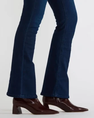 Ashli vinrødt skinn