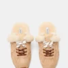 Aziel Mule Faux Fur Natural