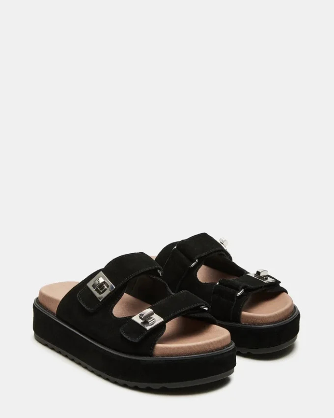 Bigschmona svart/svart ruskind