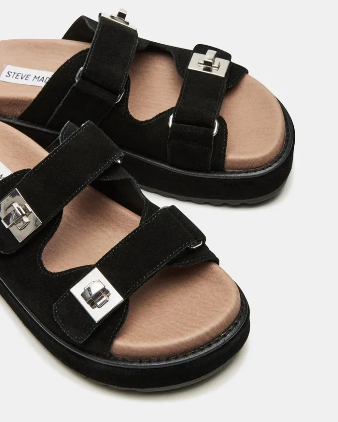 Bigschmona svart/svart ruskind