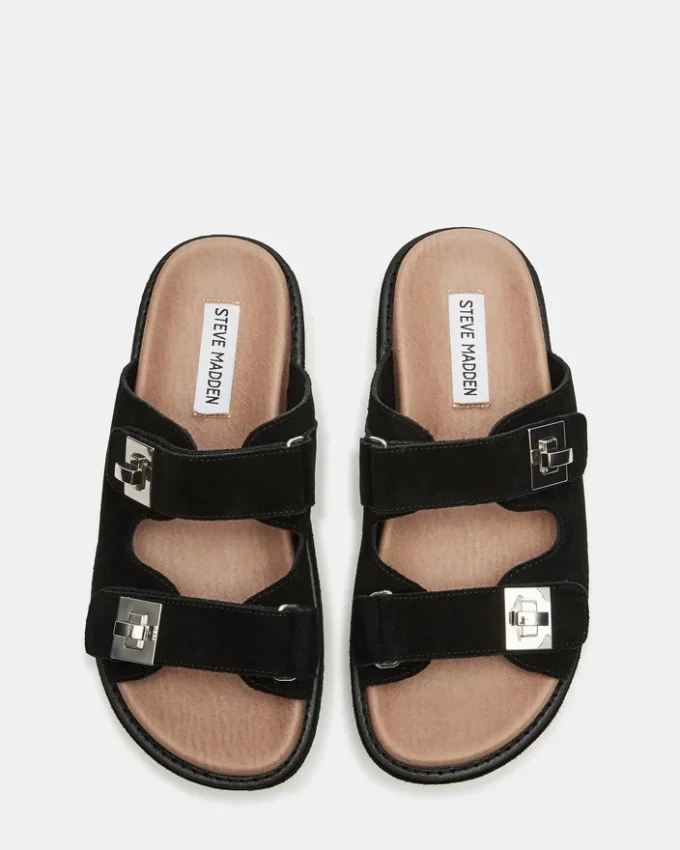 Bigschmona svart/svart ruskind