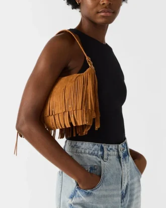 Boheme-veske i tobakk