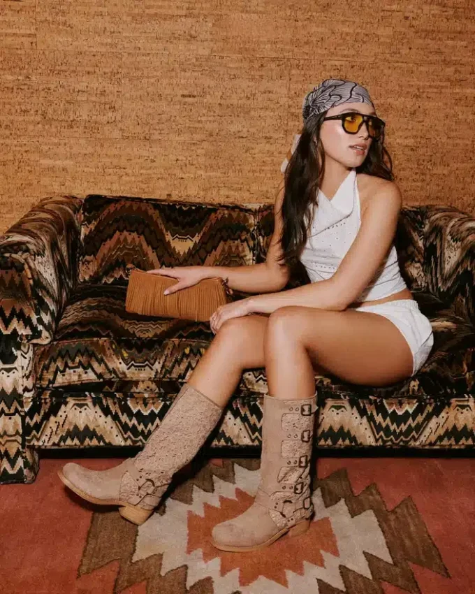 Boheme-veske i tobakk