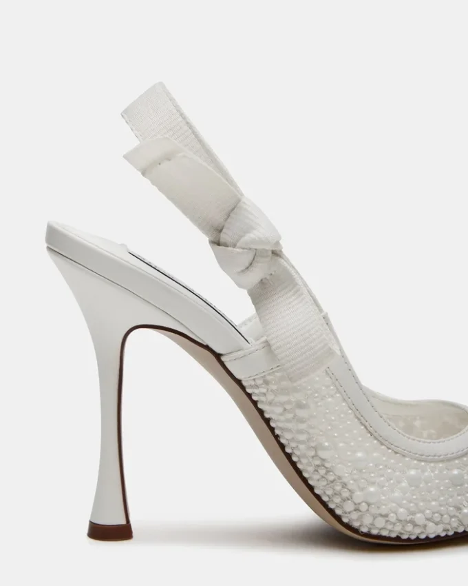 Bri hvit blonder med perler