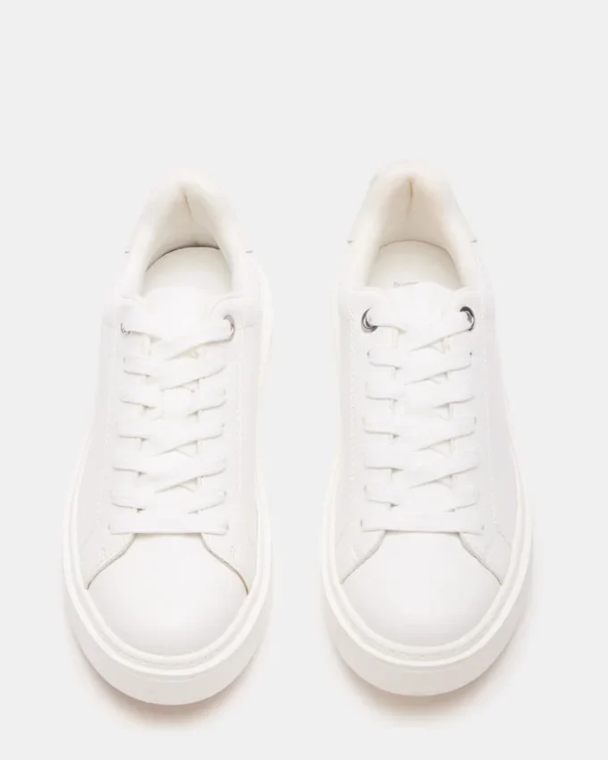 Catcher hvit semsket skinn