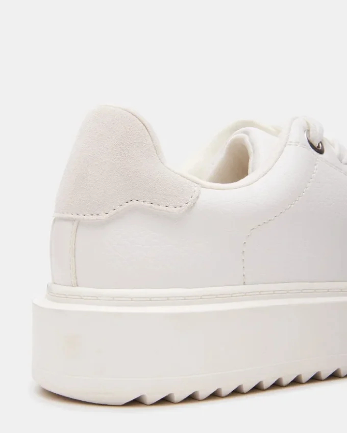 Catcher hvit semsket skinn