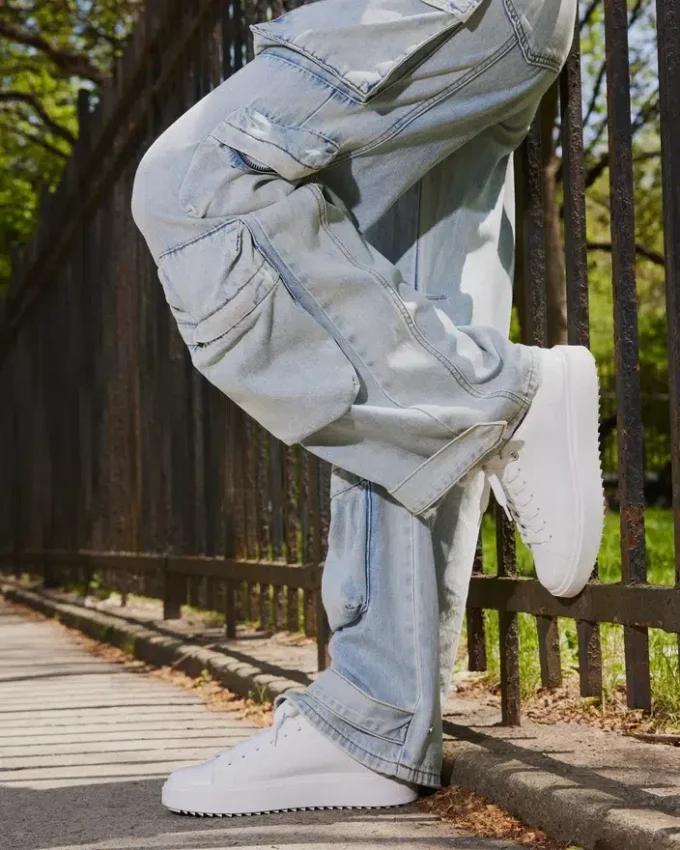 Catcher hvit semsket skinn