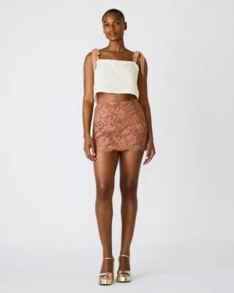 Cindi-skjørt Mocha Heather