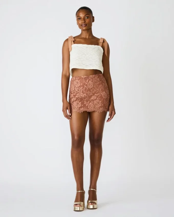 Cindi-skjørt Mocha Heather