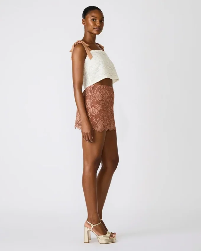 Cindi-skjørt Mocha Heather