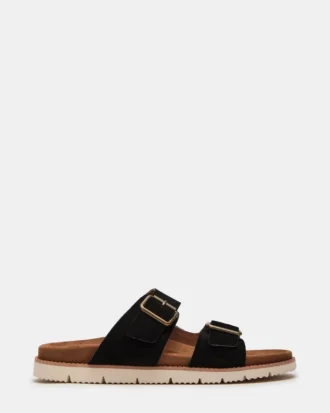 Corban svart semsket skinn