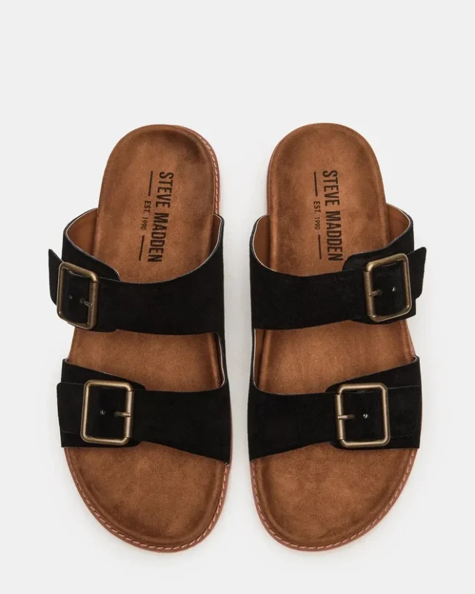 Corban svart semsket skinn