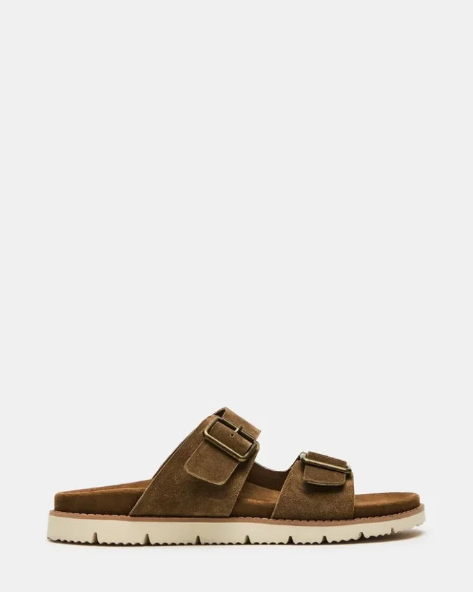 Corban tobakksfarget semsket skinn