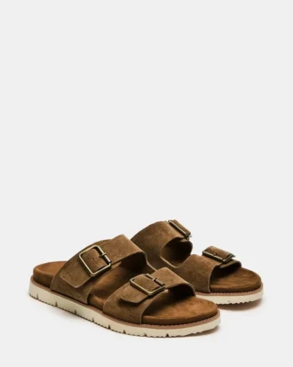 Corban tobakksfarget semsket skinn