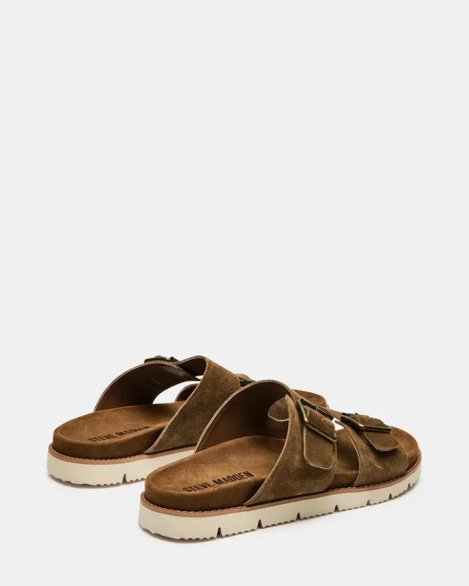 Corban tobakksfarget semsket skinn