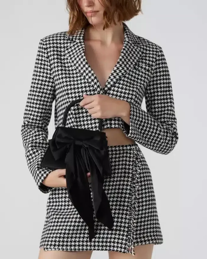 Cosette-veske i svart sateng