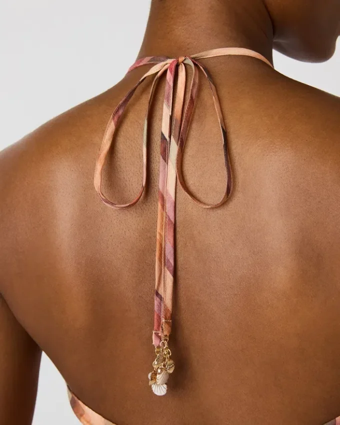 Dalina-kjole med striper i flere farger