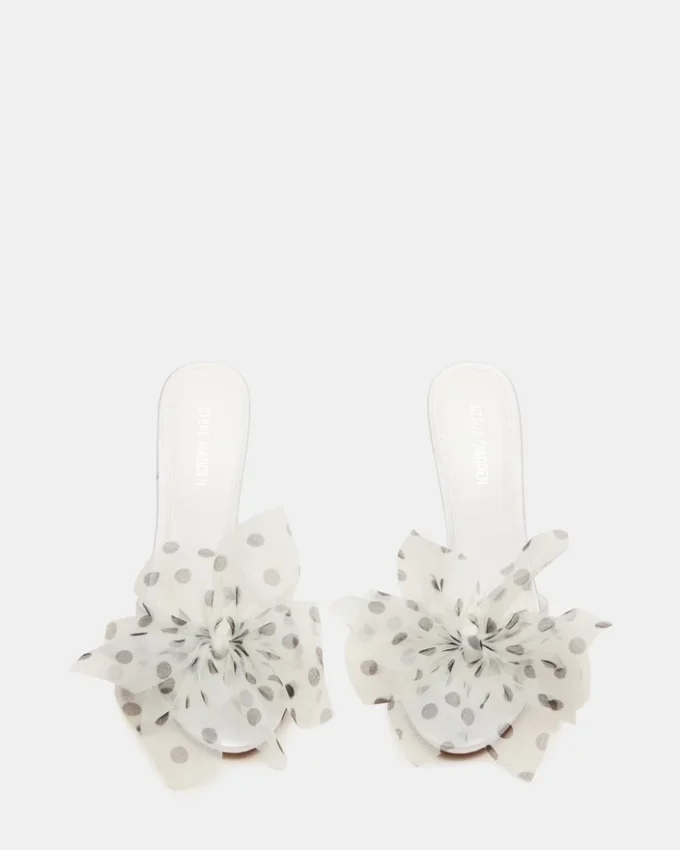 Davina Tulle hvit/svart med prikker