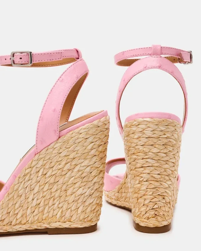 Devin strutsrosa skinn