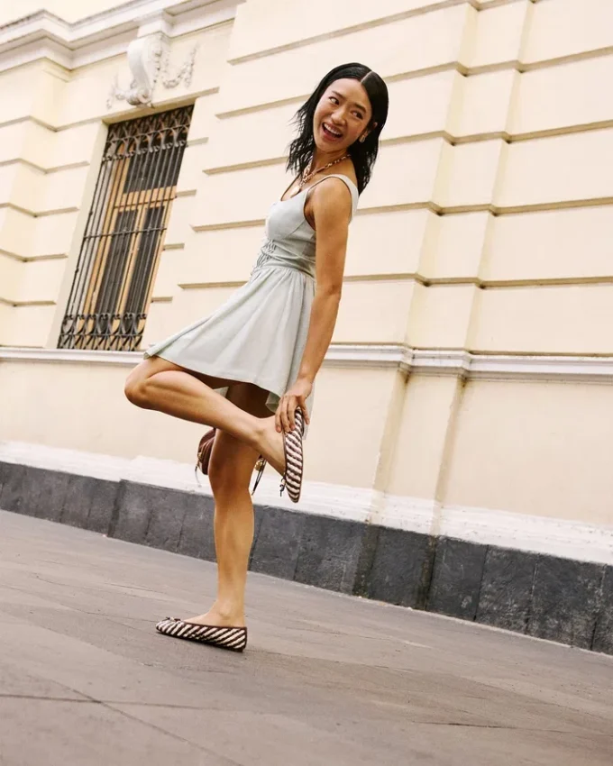 Divy hvitt/brunt skinn