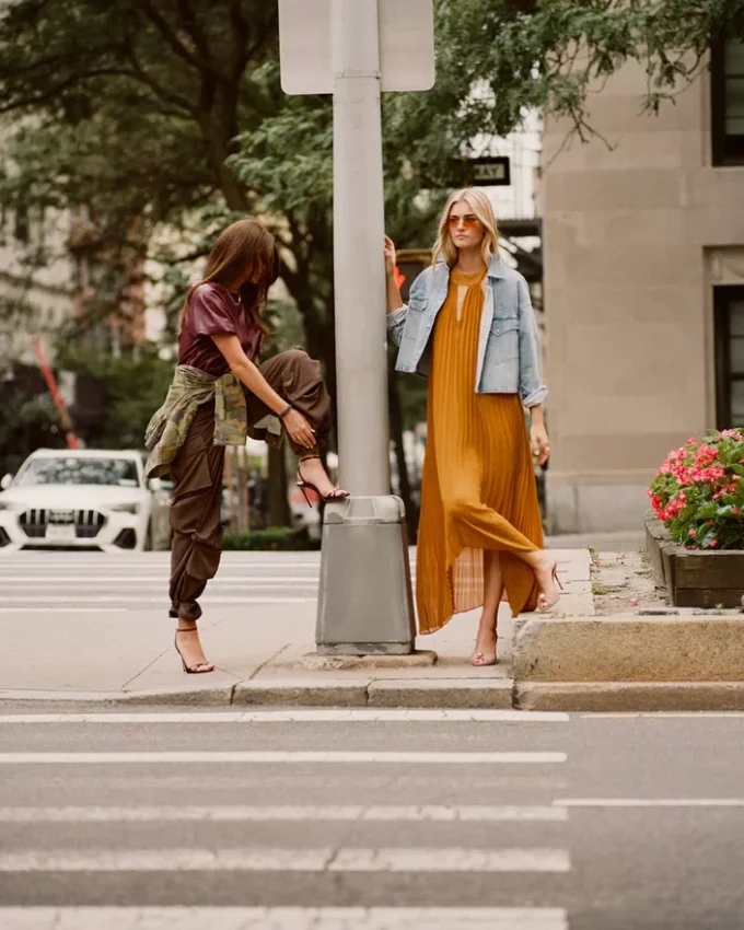 Duo-bukse i sjokoladebrun