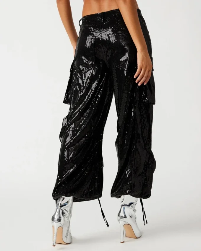 Duo Sequin Pant Black