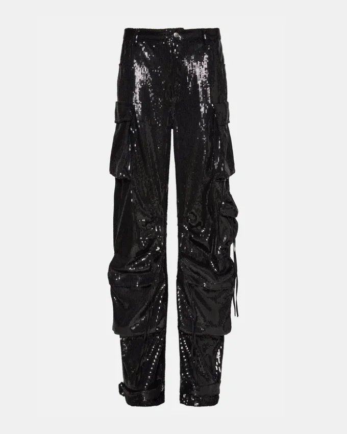 Duo Sequin Pant Black