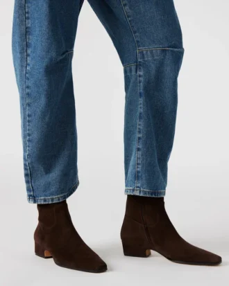 Dusty sjokoladebrun ruskind