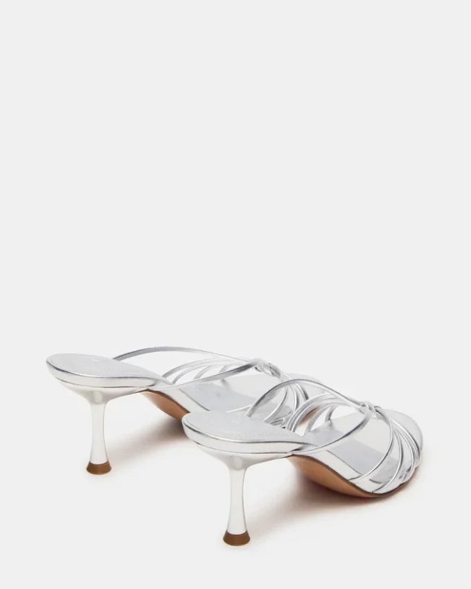 Edna sølvfarget skinn