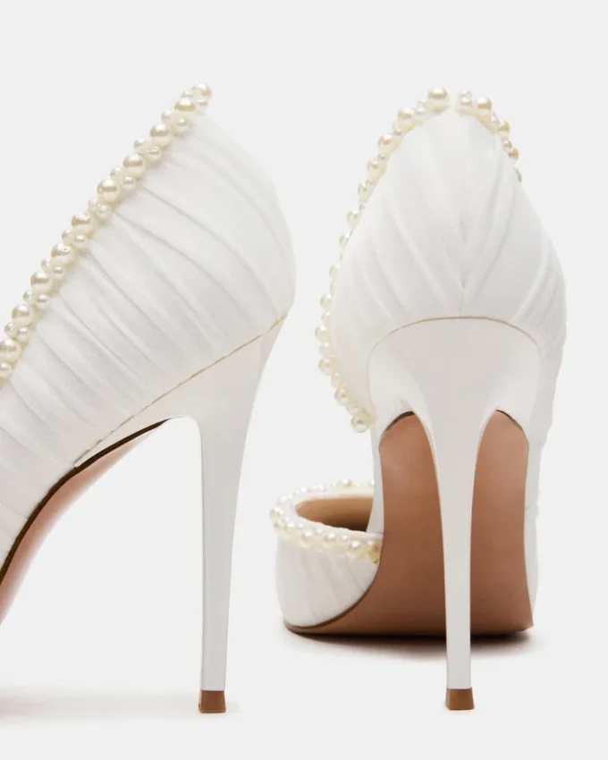 Elegant perle-elfenben mesh