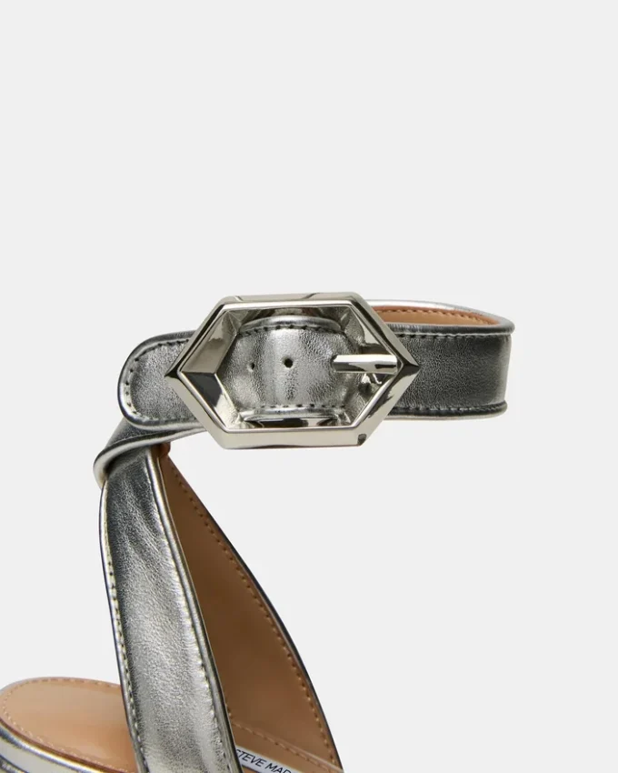 Elida sølvfarget skinn