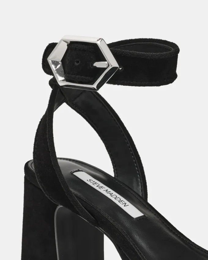 Elida svart semsket skinn